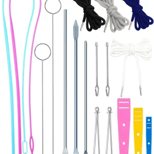 Drawstring Threader Tool Set Loop Turner Sewing Tool for Easy Hoodie, Jacket...